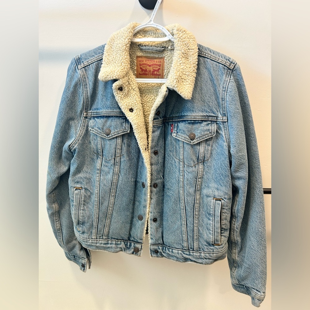 Levi's Blue and Cream Lightweight Shirt Jacket